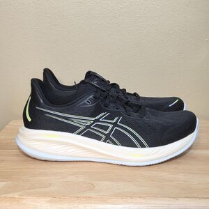ASICS Gel-Cumulus 26 Running Shoes Black Safety Yellow 1011B792 Men's Size 11